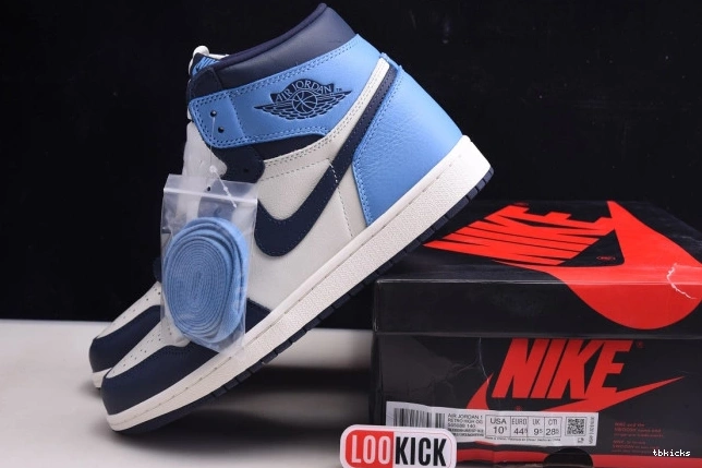 Rep TB High 1 Obsidian Air Retro OG Jordan 555088-140 0801